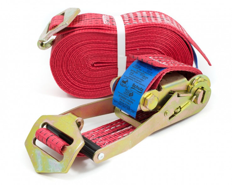 Купить стяжной ремень STZ 5000-10R KRN, Стяжные ремни Schutz 10, ремень для прицепа Krone, купить стяжной грузовой ремень, Schutz 10 метров, купить стяжные грузовые ремни Schutz cargo control, Средства для крепления и транспортировки груза, Нагрузка 5 - 10 тонн